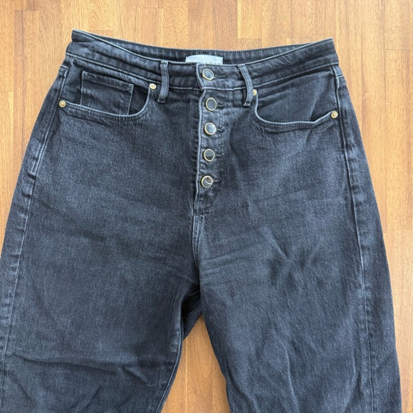 LOFT Curvy Button Front 90s Straight Jeans - Picture 5 of 8